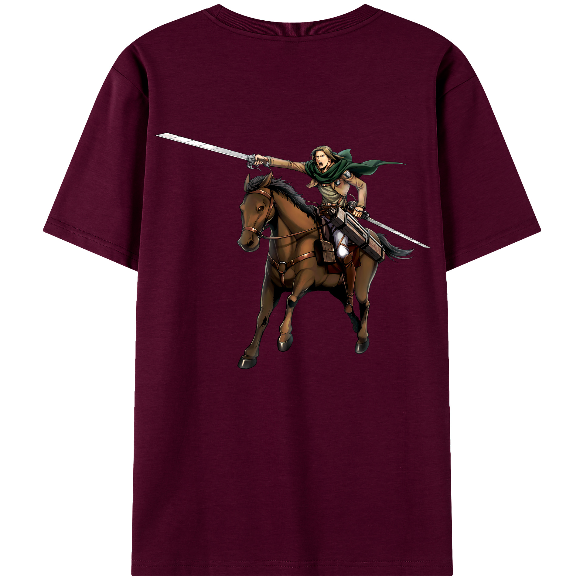 （画像用） 進撃の巨人 Attack on Titan レディース半袖Tシャツ(バックプリント)